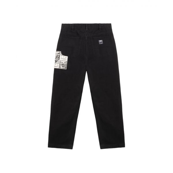 아이앱 스튜디오 x 오베이 포스터 카펜터 팬츠 앤트러사이트 IAB Studio x Obey Poster Carpenter Pants Anthracite