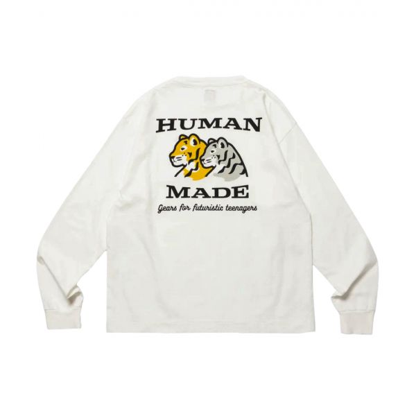 휴먼 메이드 그래픽 롱슬리브 티셔츠 #1 화이트 Human Made Graphic LS T-Shirt #1 White