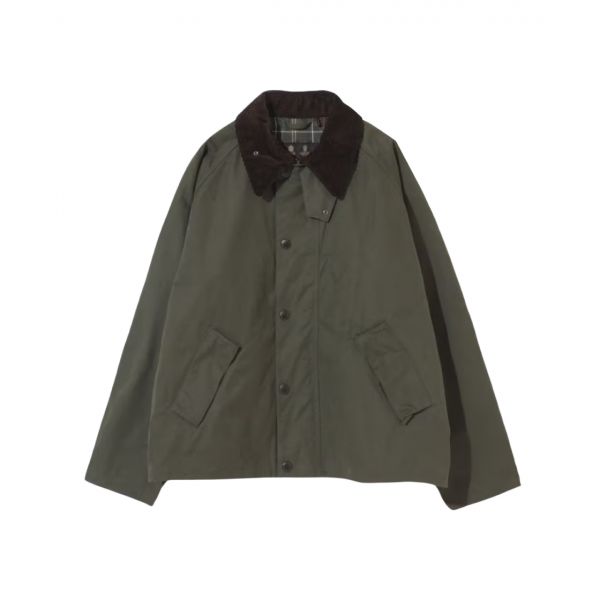 바버 OS 트랜스포트 캐주얼 논왁스 자켓 세이지 Barbour OS Transport Casual Non-Wax Jacket Sage