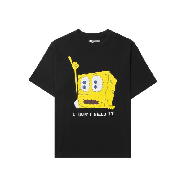 유니클로 UT x CPFM x 스폰지밥 그래픽 티셔츠 D 블랙 - KR Uniqlo UT x CPFM x SpongeBob Graphic T-Shirt D Black - KR
